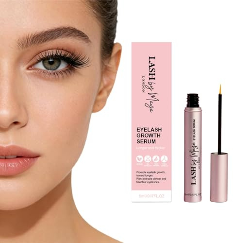Glowsty Lashes Siero Ciglia/Lash By Marya Siero Ciglia London Rosa 2.0, per Ciglia più Lunghe, Spesse e Piene (1PCS)