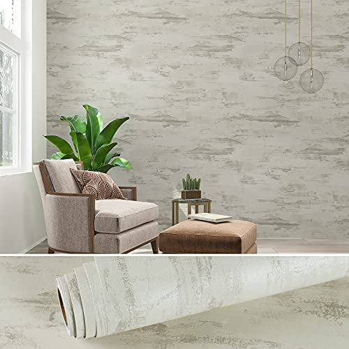 VEELIKE Vintage Beige Concrete Wallpaper Self Adhesive Cement Contact Paper Industrial Sticky Back Plastic Washable Kitchen Wallpaper Worktop Vinyl Covering Shabby Chic Thick Lining Paper 40cm×300cm