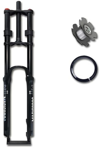 DHNCBGFZ 26/27.5/29'' Mountain Bike Suspension Fork 1-1/8 Straight mtb forks Travel 160mm downhill forks 9 * 100mm QR Disc Brake bicycle front fork