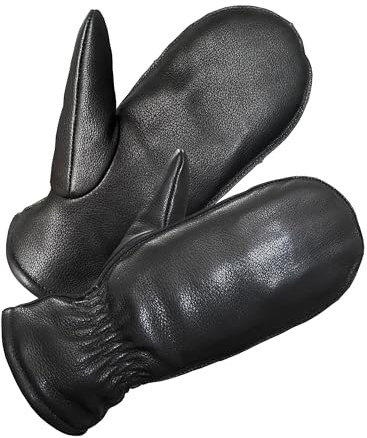 SKYDEER Women Winter Gloves, Winter Mittens with Full Deerskin Leather for Cold Weather (SD8685M/L)