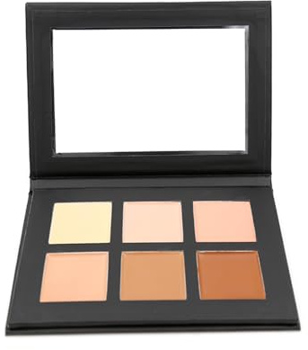 Mesvol 6 Color Contour and Highlighting Makeup Kit Contouring Foundation Pink Concealer Palette Cream Kit Mattle (Medium)