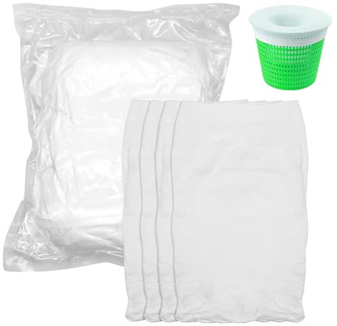 TETEWEVER 30 PCS Chaussette Skimmer Piscine, Skimmer Socks Réutilisable Chaussettes de Skimmer pour Skimmer de Surface élimine Les Scories Les Feuilles