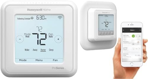 Honeywell TH6320WF2003 T6 Pro Smart Thermostat programmable with up to 3 Heat/2 Cool Heat Pump or 2 Heat/2 Cool Conventional with Extended 5-Year Warranty (TH6320WF2003)