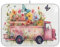Abtropf Unterlage Romantische Schmetterling Frühling Lkw Rosa Bunte Blumen Geschirrtrocknungsmatte Sehr Saugfähig Trockenmatte Mit Aufhängeschlaufe Geschirr-Abtropfgestell-Pads 41X46cm