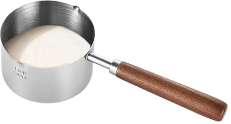 Olla de acero inoxidable | Olla de leche | Sartén de leche de acero inoxidable para el hogar | Labios de vertido únicos adecuados para inducción | olla de cocina versátil | Cazo | Olla de leche