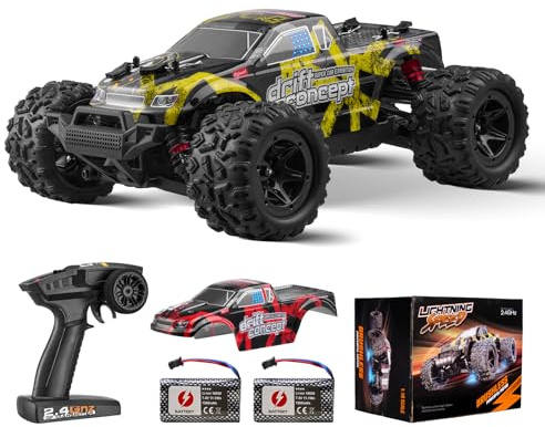 VEVOR Ferngesteuertes Auto, Maßstab 1:18, RC-Auto, All-Terrain-4WD-Offroad-Truck mit 45° Wheelie & Einstellbarer Geschwindigkeit, 45 km/h-RC-Spielzeugauto, Ideal für Kinder ab 8 Jahren, IPX4