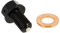cyclingcolors 1x Ölablassschraube Magnetisch mit Dichtung Ölwannenablassmutter Verschlussschrauben Ideal für Moped Roller Motorrad Auto Quad Motor Ölwanne, M10x1.25 16mm
