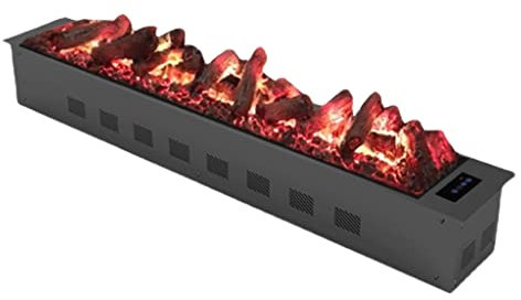 Cheminée à Vapeur d'eau Foyer électrique intégré à la 3D Decoration Simulation Charcoal Flame Home Fond Humidificateur Fiches électriques Electric Cheminée de Table(C)