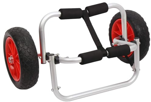 Genérico Carrello per kayak - Canoa Tote Trolley Barca Rimorchio Carrello Portatore - Carrello per Canoa per Kayak Sicuro e Resistente per Trasporto in Barca in Canoa