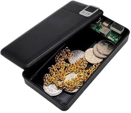 Amesor Power Bank Nascondiglio Segreto, Compartimento Segreto per Oggetti di Valore, Da Viaggio Cassetta Soldi Antifurto Per Oggetti Di Valore Chiavi Carte Gioielli Documenti Per Viaggi D'Affari Aereo