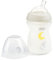 Chicco Natural Feeling Anti-Colic Bottle 0 Months + 250 ml Glass, Baby Bottle with Teat in Soft and Flexible Silicone, Suitable for Mixed Breastfeeding, Slow Flow, Neutral Colour