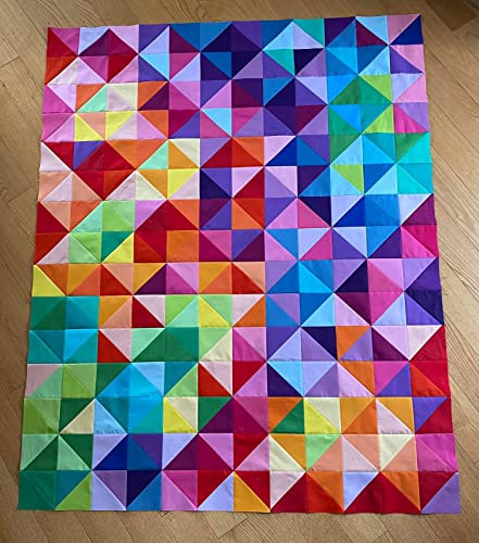 Stoffe zum Nähen Baumwollstoff Paket，Stoff für mundschutzmasken， Stoff-Quadrate & Quiltingstoffe für Patchwork Handgemachten Solide 200 Stück 10 x 10 cm(4x4inches)