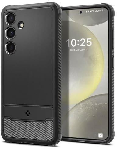 Spigen Rugged Armor Case Compatible with Samsung Galaxy S24 - Matte Black