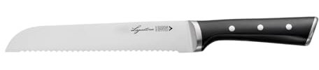 Lagostina Iceforce, Coltello da Pane 20 cm in Accaio Inox con Lama Raffreddata, Coltello da Cucina Ideale per Tagliare Ogni Tipo di Pane, Resistente alla Corrosione