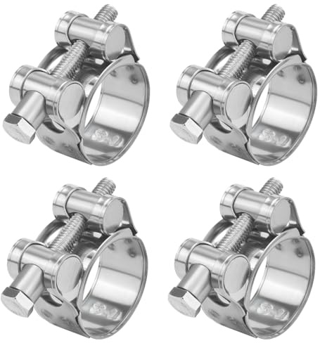 Fomiata 4 Stück Gelenkbolzenschellen Edelstahl Schlauchschellen Spannbereich 29-31mm, Bandbreite 20mm, W4 (29-31mm 4Stück)