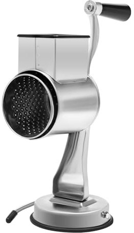 Rallador de tambor de acero inoxidable, cortador de verduras, rallador manual de verduras, rallador de patatas con manivela, multifunción, rallador de pepinos, cocina, rallador para cebolla, zanahoria