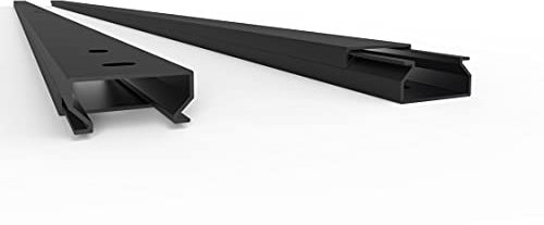 SCOS Smartcosat Goulotte de câble à visser en PVC en plastique, montage mural en saillie pour moulure de câble, gouttière de câble, canal électrique 20 x 10 x 2000 mm 5 pièces de 2 m L x H x l