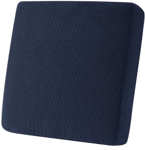 Hokway Stretch Couch Cushion Slipcovers Reversible Cushion Protector Slipcovers Sofa Cushion Protector Covers(Darkblue, Small)