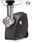 Moulinex Hachoir à Viande HV4 Hachoir Electrique 2000W 2 Grilles de Broyage Accessoires pour Kebbés, Saucisses, Cône Râper, Trancher, Gratter Noir ME452800