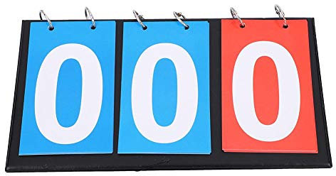 Flip-punktetafel, Sport-wettbewerbsbedarf Tragbare Punkteanzeige Für Pe-klasse Trainer-schiedsrichter, Sportanzeigetafel Fussball Anzeigetafel Tischtennis Zähltafel (Dreistellige Anzeigetafel)