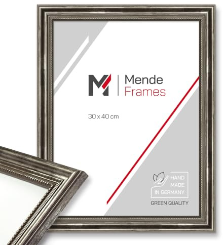 Mende Frames bildram antik 10 x 15 cm I färg: silver I träram I fotoram I silver barock bildram I tillverkad i Tyskland I V450