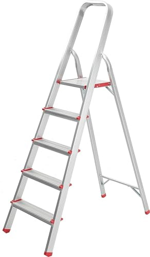 Leiter Leiter für den Heimgebrauch aus Aluminium Tragkraft 150 kg (5 Stufen)