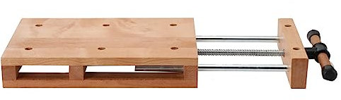 QAVODB Tragbare Holzwerkbank, Mini Hobelbank, Mobil Schraubstock, Arbeitsplatte Werktisch, Verstellbar für Handwerker