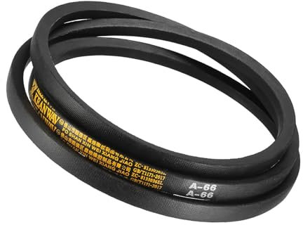 Kozelo A-66 Rubber V-Belts - [66 Inch Pitch Girth] Wrapped a Section Industrial Drive Belt for Transmission Use, JIS Standard, 1/2 Inch Width 5/16 Inch Thick
