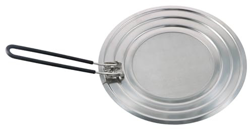 Protection Contre Les Éclaboussures, Protection Anti-Éclaboussures Couvercle en Acier Inoxydable, Couvercle Anti Projection avec Poignée Pliable, 30 cm Universelle Écran Anti Projection de Graisse