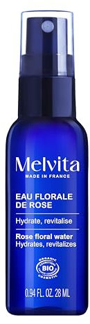 Melvita - Eau Florale de Rose Hydratante - Tonique Apaisant ou Brume Rafraîchissante - Parfum Subtil pour le Bien-Être Quotidien - 200 ml