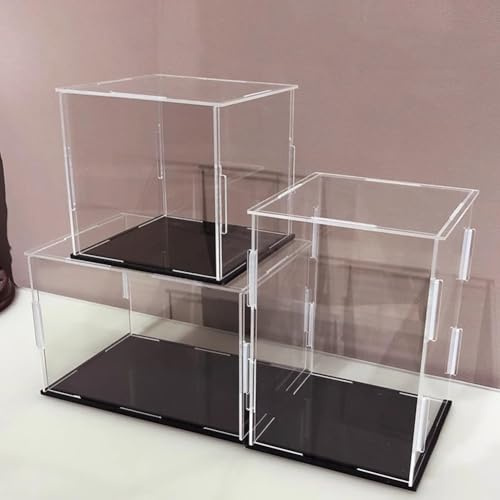 Rygcrud 1pcs Grande Boîte en Acrylique Transparent Vitrine pour Objets De Collection Comptoir Assembler Support D'organisation pour Figurines d'action Et Jouets, Uniquement pour Vitrines(70x40x30 cm)