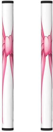 ZSUUGJ Copertura per maniglia della porta del frigorifero con fiocco rosa, copertura per maniglia del frigorifero, maniglie lavabili per elettrodomestici da cucina, protezione decorativa per mantenere