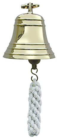 Sea-Club Schiffsglocke schwere Variante Wandglocke Messing Ø=10cm
