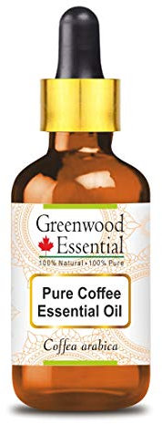 Greenwood Essential Pure Coffee Essential Oil (Coffea Arabica) with Glass Dropper Steam Distilled 30ml (1 oz)