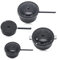 TIESOME 4 Stück Puppenhaus Miniatur Metall Töpfe und Pfannen Mini Puppenhaus Küche Kochgeschirr Puppenhaus Dekoration Zubehör Party Supplies für Pretend Play Miniture Kochen