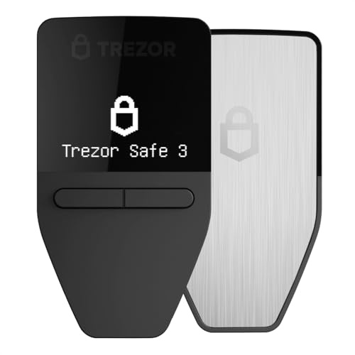 Trezor Safe 3 - Passphrase und Krypto Hardware Wallet mit Secure Element-Schutz – Kaufen,Speichern,Verwalten Sie Digitale Assets Einfach und Sicher (Stellar Silver)