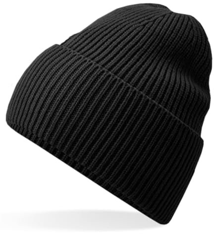 Hatstar Warme Damen Beanie Mütze | Herren Wintermütze | Strickmütze | Für Damen und Herren (Schwarz)