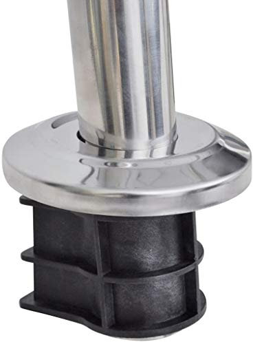 Tidyard Pool-Leiter aus besonders stabilem Edelstahl Mit 3 rutschfesten Stufen,Poolleiter 49 x 36 x 158 cm (B x T x H) für Beton- und Stahlwand-Schwimmbecken,maximalen Tiefe von 120 cm