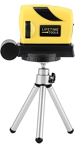 Règle Laser, Niveau à Bulle Laser, Outil d'alignement - Point/Ligne/Croix - avec trépied Ajustable, Outil de Mesure sur trépied
