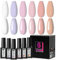 Beautilux HEMA-FREE Vernis Semi Permanent Sans TPO 6 Couleurs Blanc Rose Clair Rose Vernis Gel UV Semi Permanent, Vernis à Ongles UV Gel Soak Off Kit Gel Polish 7ml (H-3742)