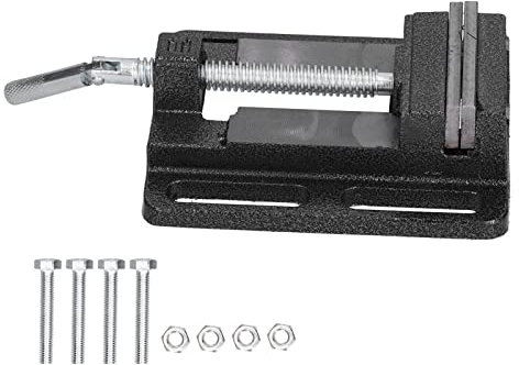 Perceuse à Colonne, étau de Perceuse à Colonne, étau Plat en Fonte, Outils de Perçage, étau d'établi, Mini étau d'établi Précis, étau de Table, Mini Perceuse à Colonne avec