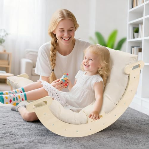 STYPLZ Arco montessoriano per Bambini,Set da Arrampicata Montessori, Giocattoli da Arrampicata per Interni,Set di Giocattoli da Arrampicata con 2 Combinazioni per Bambini Piccoli(B)