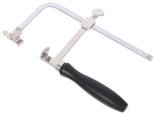 ROMISBABA Arco de Segueta Ajustable para Metal Mango Ergonómico Marco de Acero Resistente para Bricolaje y Carpintería Herramienta Práctica para Corte Preciso