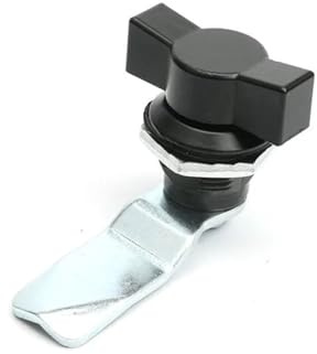 HTZALCUO MS714-2 Electric Cinet T-Handle Turnkey Lock Ms722 Iron Sheet Switch Cinet Door Double Wing Lock 1Pcs(H 18mm)