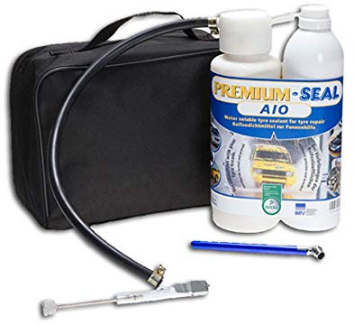 Premium-Seal Reifenpannenset AIO 700ml, Reifendichtmittel für PKW Reifen bis 3 bar, Auto Pannenset Reifenreparatur