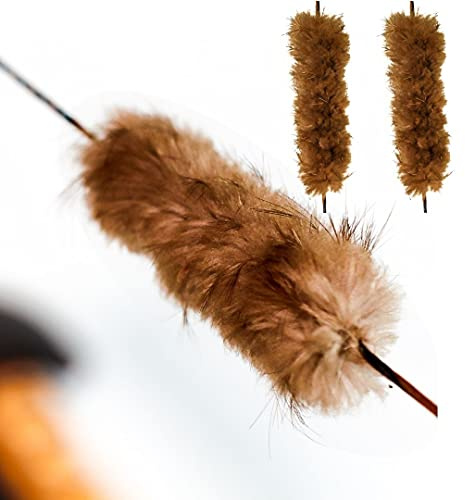 Shatterproof Archery Beaver Fur Bowstring Silencers Bow String Silencers for Recurve & Longbow