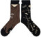 cup of sox Bunte Herren Socken, Lustige Socken für Männer, Geschenksocken mit Barbier Mustern im Pappbecher (Bart, 37-40)