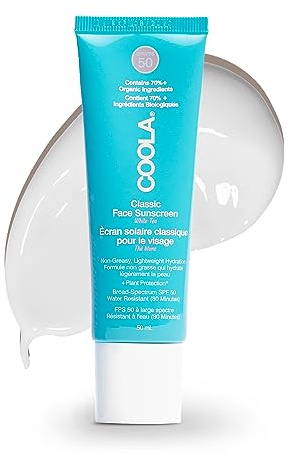 COOLA Classic Face Sunscreen Lotion SPF 50, White Tea, 50ml
