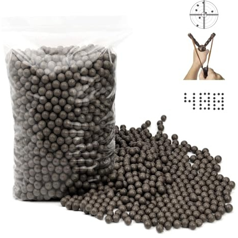 GEFIRE Balle de Fronde Slingshot Clay 8mm Balls Grand Cadeau pour Les Amateurs de Fronde 400pcs Fournitures d'équipement de Tir de Boule de Boue de Fronde, Fonctionne avec n'importe Quelle Fronde