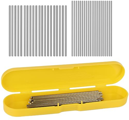 Aeelike virkblockerande stift, rostsäkra stavstift i rostfritt stål för blockeringsbräda, 40 st 3 mm blockeringstav, längd 10 cm och 15 cm med fodral, långa metallpinnar för att blockera mormor